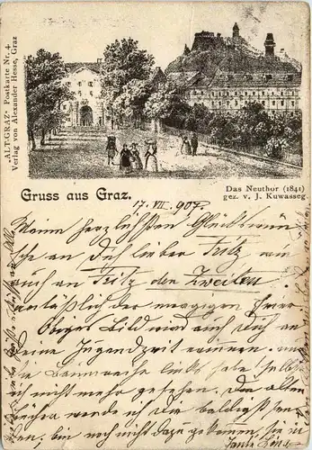 Gruss aus Graz - Neuthor 1841 -292178