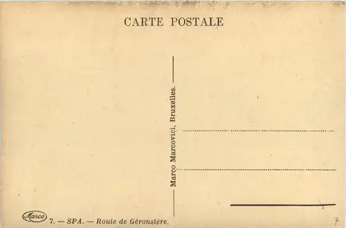 Spa - Route de Geronstere -292616