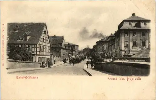 Gruss aus Bayreuth - Bahnhof-Strasse -293520