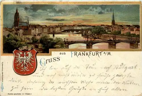 Gruss aus Frankfurt - Litho -293020