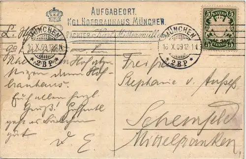 München - Trinkstube Hofbräuhaus - Litho -293518