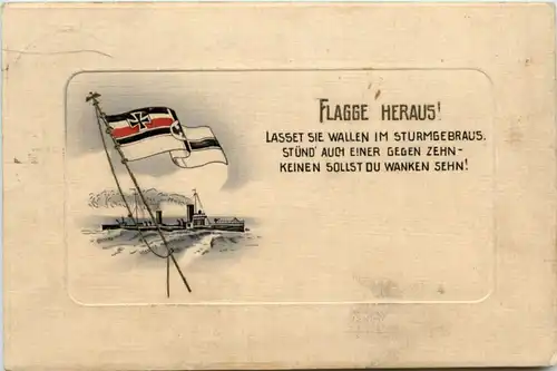 Flagge Heraus - Prägekarte -222818