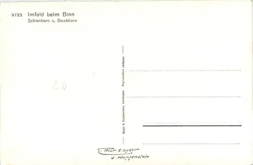 Imfeld beim Binn -294460