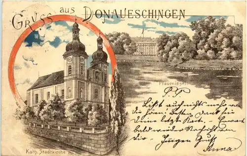 Gruss aus Donaueschingen - Litho 1897 -223188