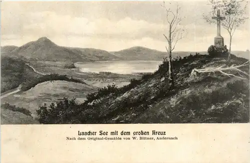 Laacher See mit dem grossen Kreuz -293908