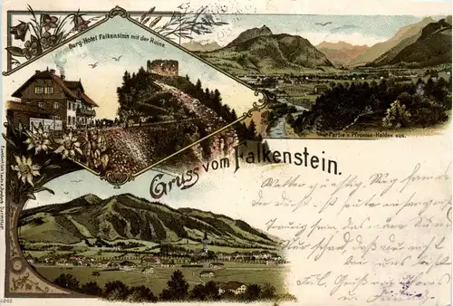 Gruss vom Falkenstein - Litho -294072