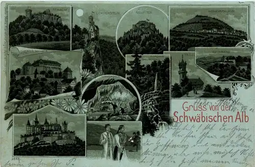 Gruss von der Schwäbischen Alb - Litho -293592