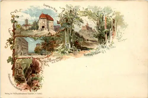 Eisenach - Wartburg - Litho -223362