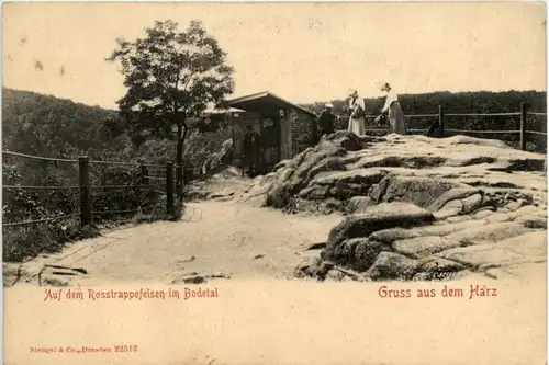 Auf dem Rosstrappefelsen im Bodetal -223402