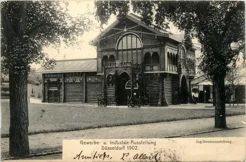 Düsseldorf - Gewerbe Ausstellung 1902 - Jagdbeuteausstellung -293920