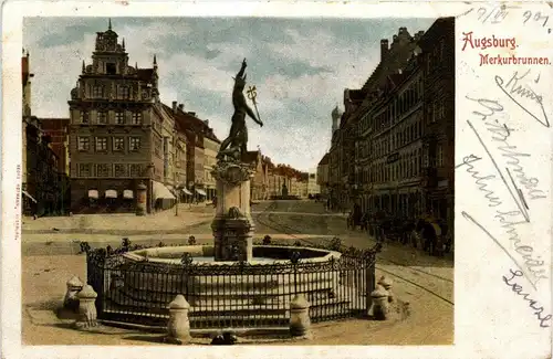 Augsburg - Merkurbrunnen -293368