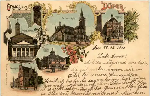 Gruss aus Düren - Litho -224480
