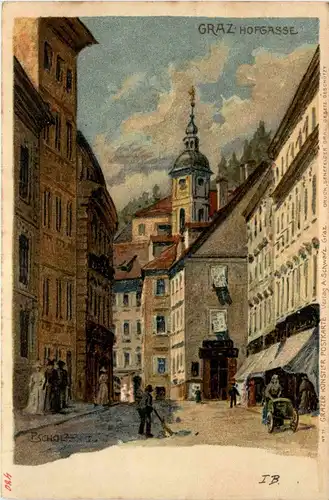 Graz Hofgasse - Litho -296066