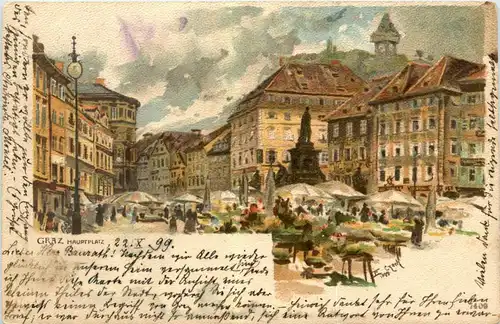 Graz Hauptplatz - Litho -296208