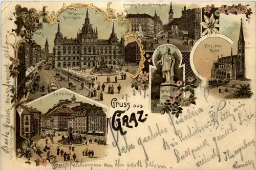 Gruss aus Graz - Litho -296326
