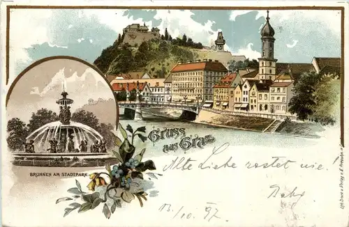 Gruss aus Graz - Litho -296376