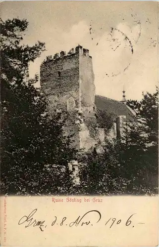 Ruine Gösting bei Graz -295762