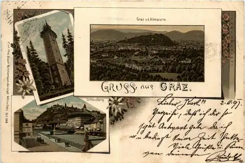 Gruss aus Graz - Litho -296316