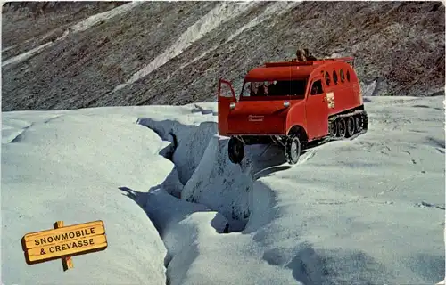 Snowmobile and Crevasse -294520