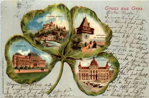 Gruss aus Graz - Litho -296132