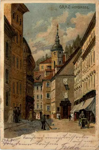 Graz Hofgasse - Litho -296064