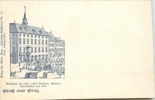 Gruss aus Graz - Rathaus um 1700 -296692