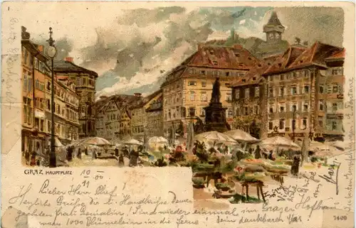 Graz Hauptplatz - Litho -296212