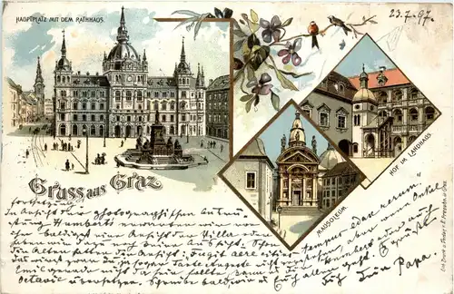 Gruss aus Graz - Litho -296252