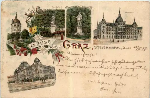 Gruss aus Graz - Litho -296342