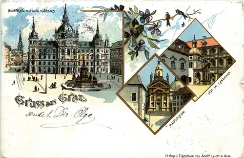 Gruss aus Graz - Litho -296246
