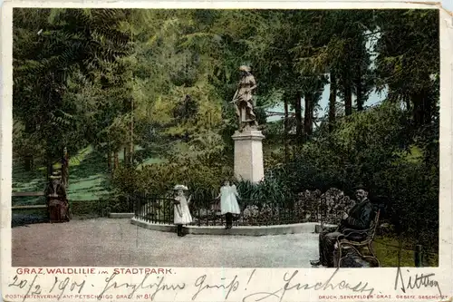 Graz - Waldlilie im Stadtpark -296400