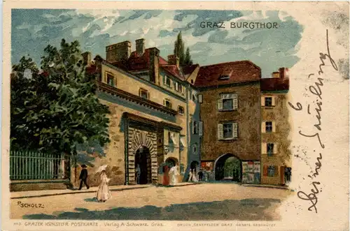 Graz - Burgthor - Litho -296224