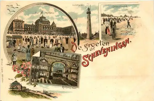 De groeten uit Scheveningen - Litho -225678