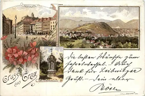 Gruss aus Graz - Litho -296274