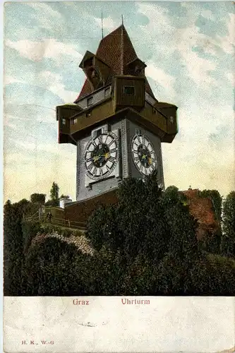 Graz - Uhrturm - Prägekarte -296616