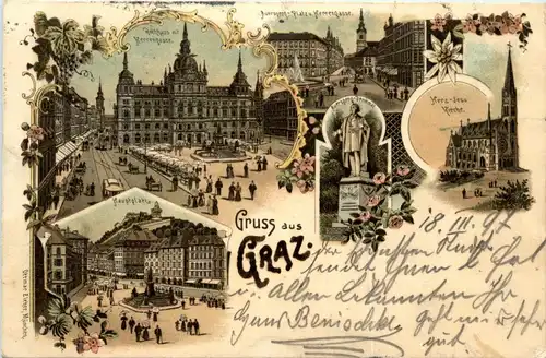 Gruss aus Graz - Litho -296354