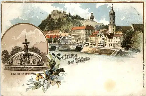 Gruss aus Graz - Litho -296378