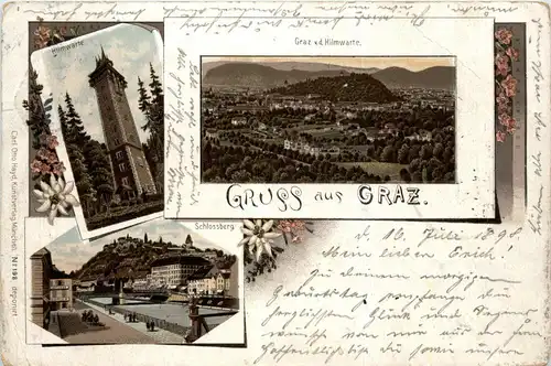 Gruss aus Graz - Litho -296318