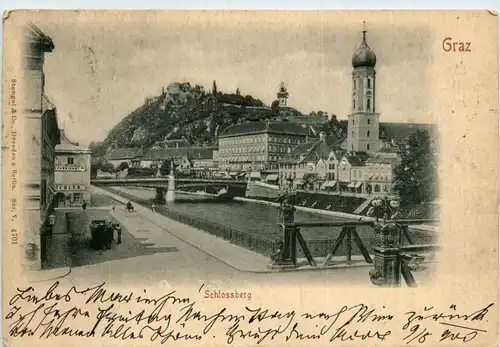 Graz - Schlossberg Prägekarte -296494