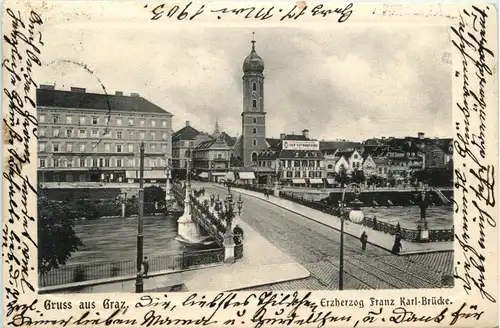 Graz - Erzherzog Franz Karl Brücke -296996