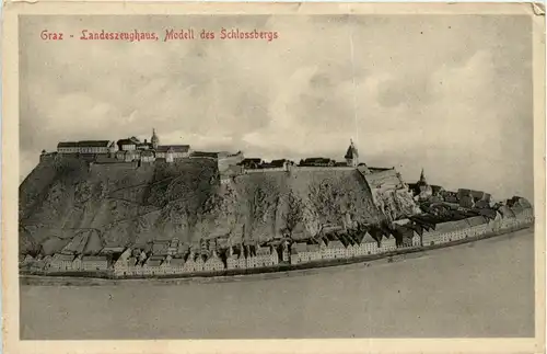 Graz - Modell des Schlossberges -296506