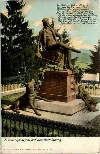Saaleck - Bismarckdenkmal auf der Rudelsburg -297544