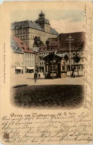 Gruss aus Weissenfels - Markt -297236