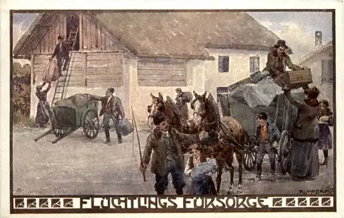 Flüchtlings Fürsorge sign. R. Moser -298280