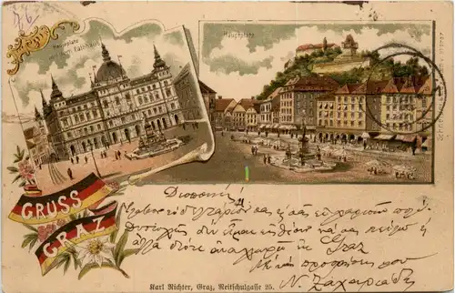 Gruss aus Graz - Litho -296370