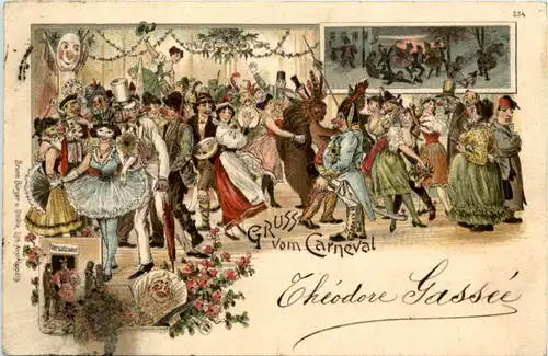 Gruss vom Carneval - Litho -227022