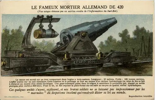 Krupp - Le Fameux Mortier allemand de 420 -298538