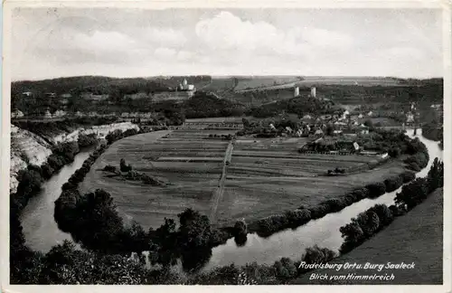 Rudelsburg Ort und Burg Saaleck -297616