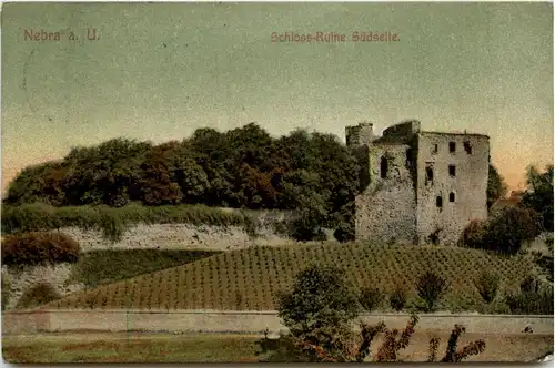 Nebra - Schloss ruine Südseite -297390