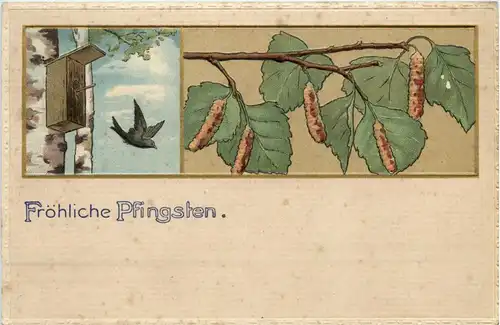 Pfingsten - Prägekarte -298120